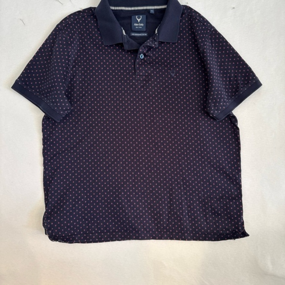 Allen Solly Double‎ Mercerized Blue/Red Polo Shirt with Classic Style